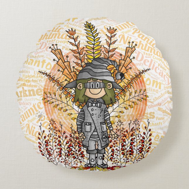 Halloween - Quinn Round Cushion (Front)