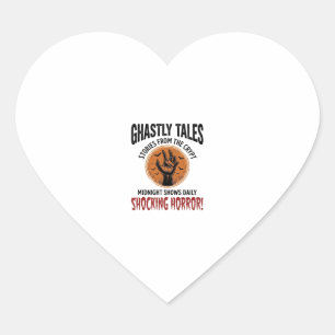 Halloween Quote Become Anything Scary Vintage_1 Heart Sticker