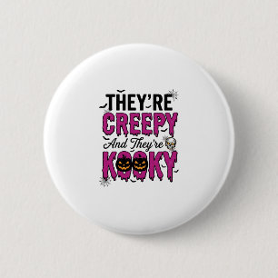 Halloween Quote Creepy Kooky Spooky Vintage_1 6 Cm Round Badge