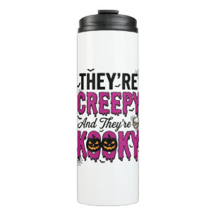 Halloween Quote Creepy Kooky Spooky Vintage_1 Thermal Tumbler