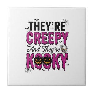 Halloween Quote Creepy Kooky Spooky Vintage_1 Tile