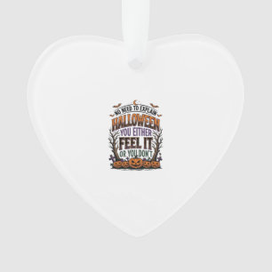Halloween Quote Shirt Vintage Pumpkin Bat Tree Des Ornament