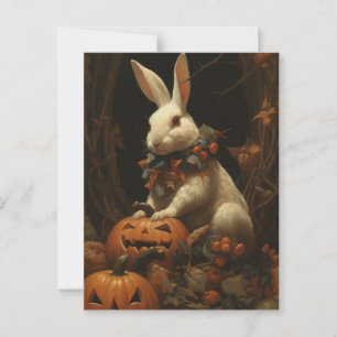 Halloween Rabbit Postcard