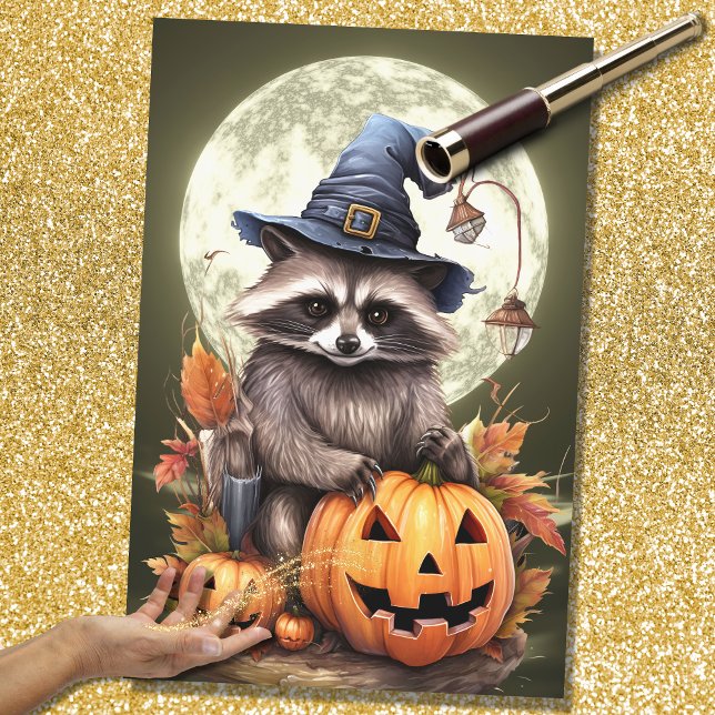Halloween Racoon 2 Decoupage Paper (Creator Uploaded)