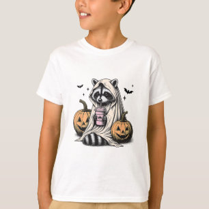 Halloween Racoon Ghost T-Shirt