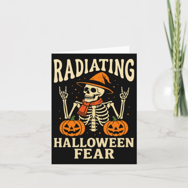 Halloween Radiology Nurse  Card (Front)