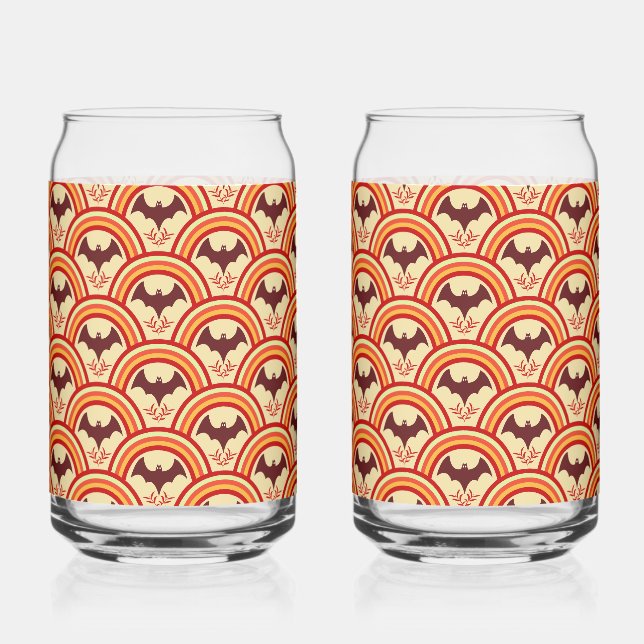 Halloween Rainbow Can Glass (Front)