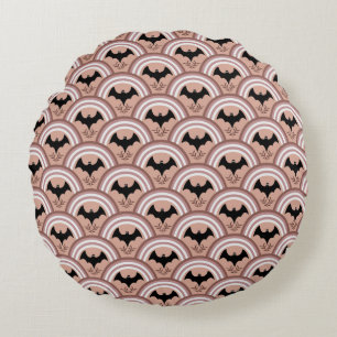 Halloween Rainbow Round Cushion