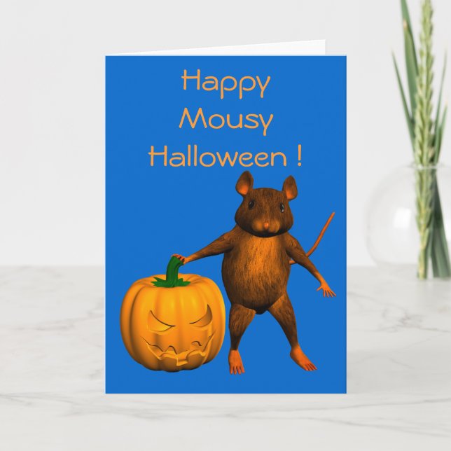 Halloween Rat Card (Front)