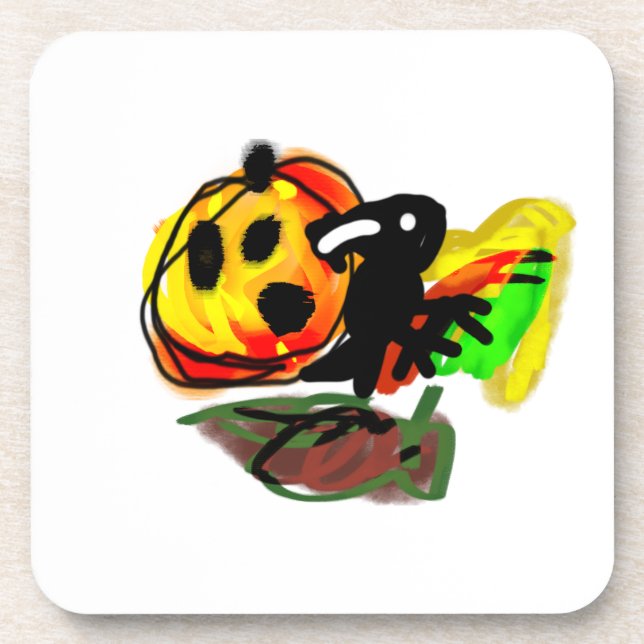 Halloween raven coaster (Front)