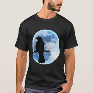 Halloween Raven  Crows on a branch by the full moo T-Shirt