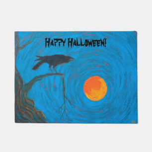 Halloween Raven Doormat