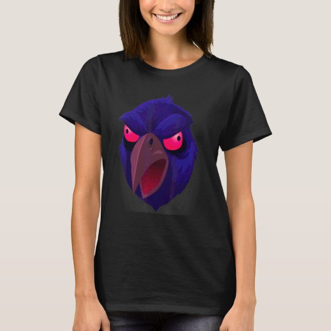 Halloween Raven Face 2 T-Shirt (Front)