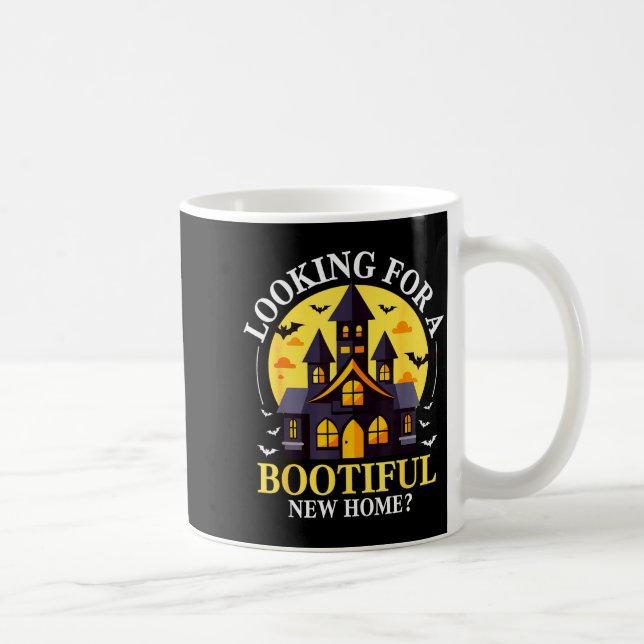 Halloween Real Estate Agent Funny Realtor Bootiful Coffee Mug (Right)