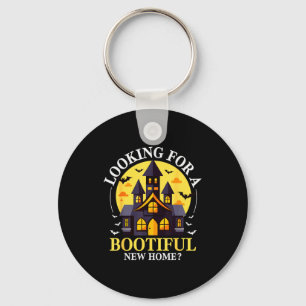 Halloween Real Estate Agent Funny Realtor Bootiful Key Ring