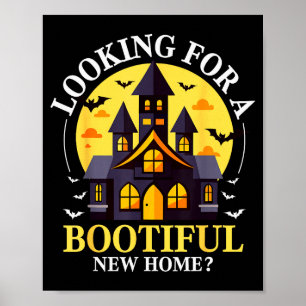 Halloween Real Estate Agent Funny Realtor Bootiful Poster
