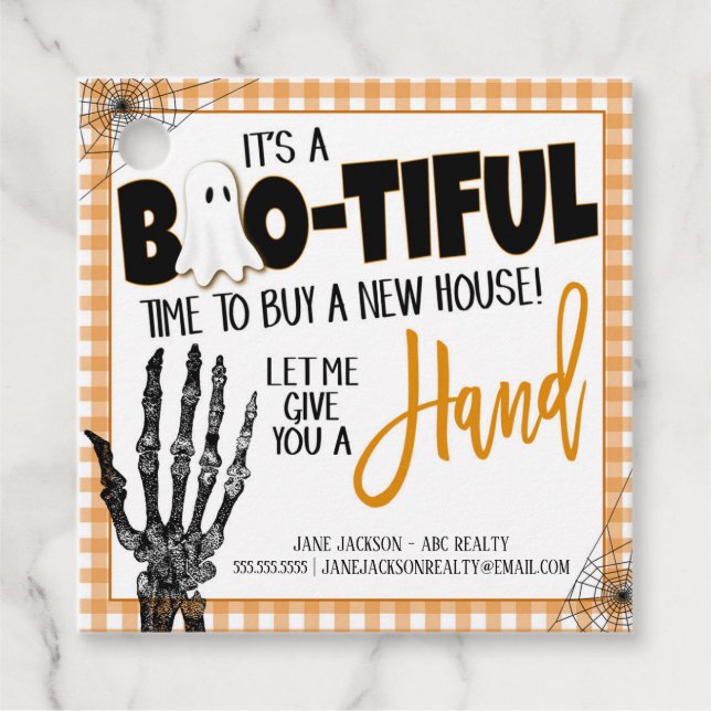 Halloween Realtor Gift Tag (Front)