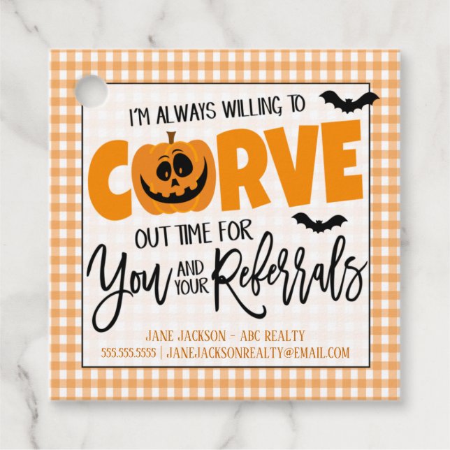 Halloween Realtor Gift Tag (Front)