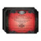 Halloween Red & Black Roses Gothic Wedding Invite