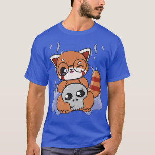 Halloween Red Panda Chibi Witch Pajama Anime Bear T-Shirt