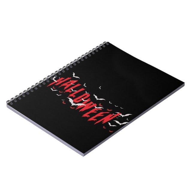 Halloween Red Scary Eyes Notebook (Left Side)