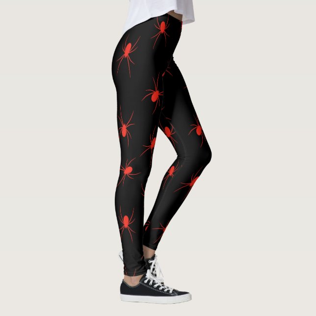 Halloween Red Spider Popular Elegant Leggings (Right)