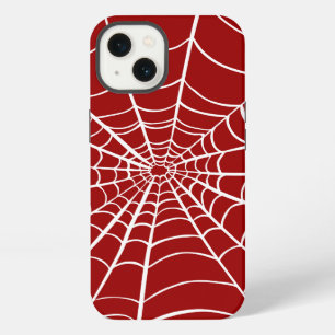Halloween Red White Spider Web iPhone 13 Case