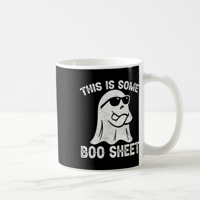 Halloween Retro Boo Ghost This Is Some Boo Sheet  Coffee Mug (Right)