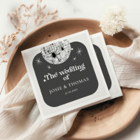 Halloween Retro Disco Spiders & Disco Ball Wedding