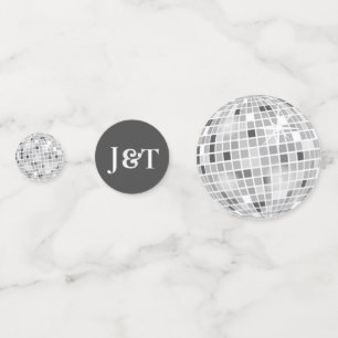 Halloween Retro Spiders & Disco Ball Wedding photo Confetti