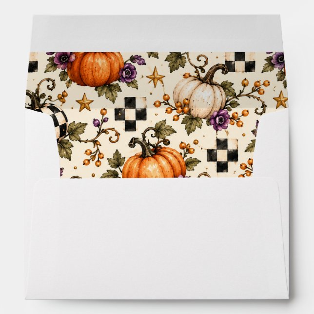 Halloween Return Address on Back Flap Envelope (Back (Bottom))