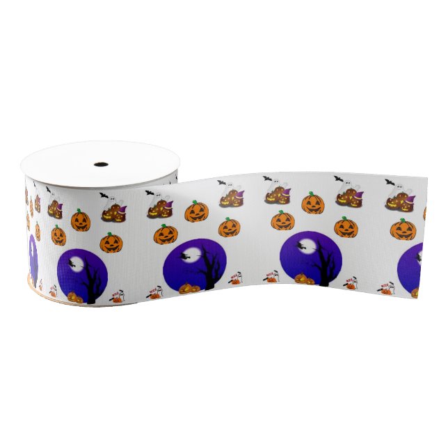 halloween ribbon grosgrain ribbon (Spool)