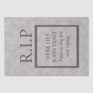 Halloween RIP Funny Toumbstone Decoupage Decor Tissue Paper