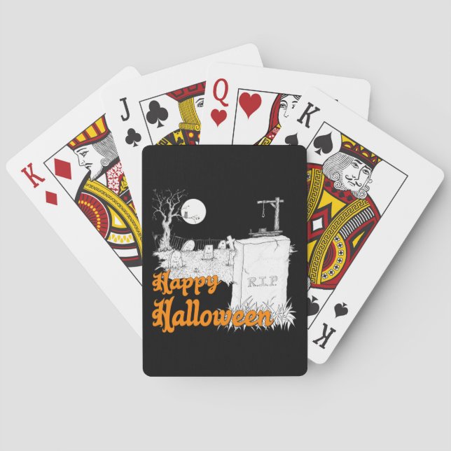 Halloween RIP Playing Cards (Back)