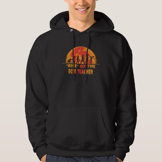 Halloween Rise of the ECSE Teacher Job Coworker Hoodie (Front)