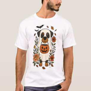 Halloween Rottweiler with Flowers T-Shirt