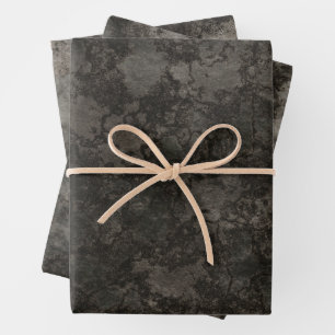 Halloween Rough Stone Wrapping Paper Sheet