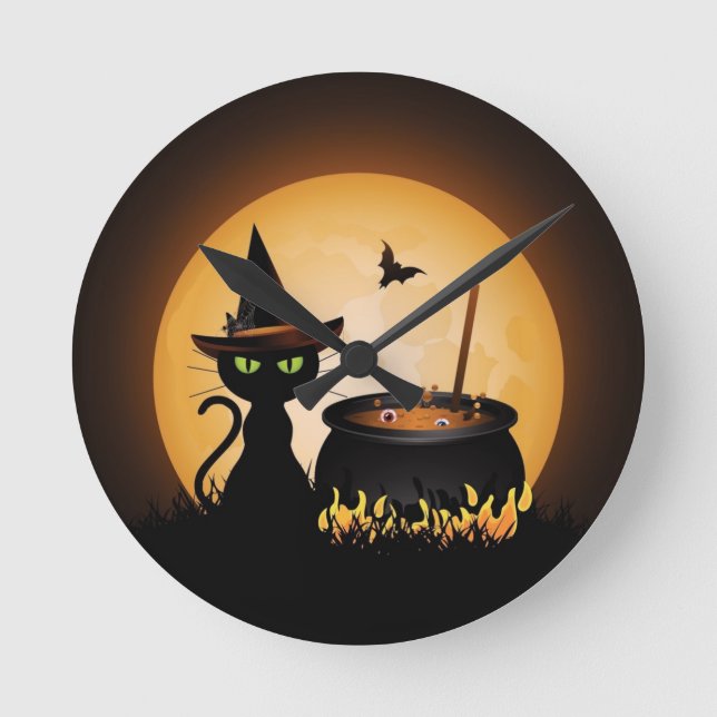 Halloween Round Clock (Front)