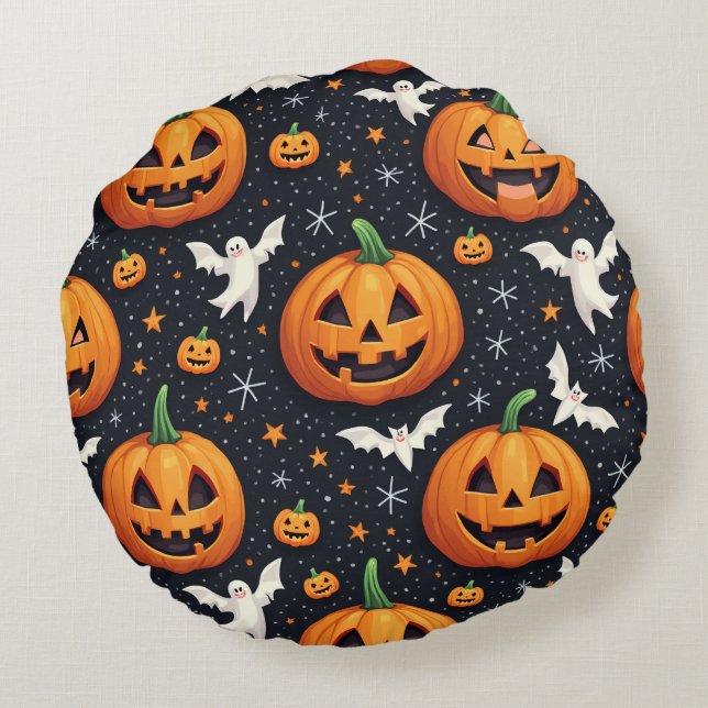 halloween round cushion (Back)
