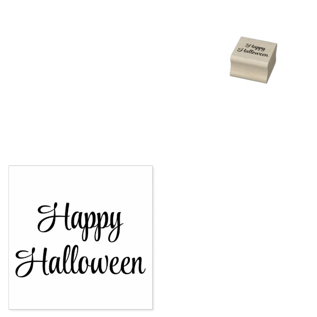 Halloween Rubber Stamp (Stamped)