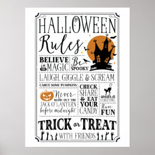 Halloween Rules Poster