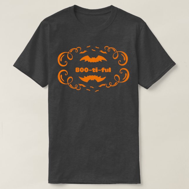 Halloween s amp Gifts BOOtiful T-Shirt (Design Front)