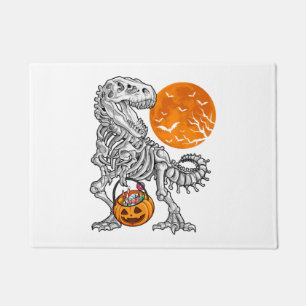 Halloween s for Boys Kids Dinosaur Skeleton T rex Doormat