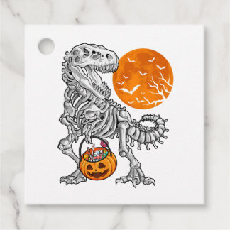 Halloween s for Boys Kids Dinosaur Skeleton T rex Favour Tags