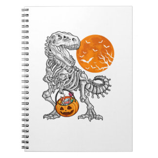 Halloween s for Boys Kids Dinosaur Skeleton T rex Notebook