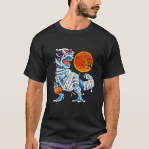 Halloween S For Boys Kids Dinosaur T Rex Mummy Pum T-Shirt