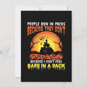 Halloween Safe In A Pack Birthday Invitation