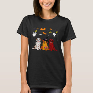 Halloween saint bernard Dogs  Mummy Witch Demon T-Shirt