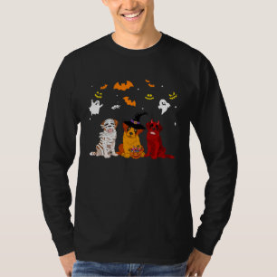 Halloween saint bernard Dogs  Mummy Witch Demon T-Shirt