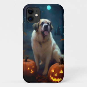 Halloween Saint Bernard With Pumpkins Scary  Case-Mate iPhone Case
